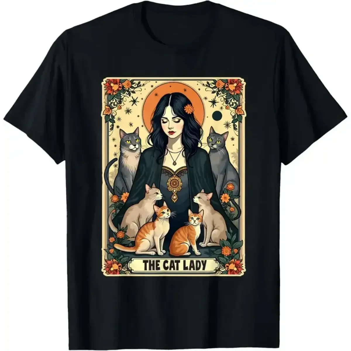Unisex Koszulka z kartą tarota – Undershirt Crew Neck recenzja i cena