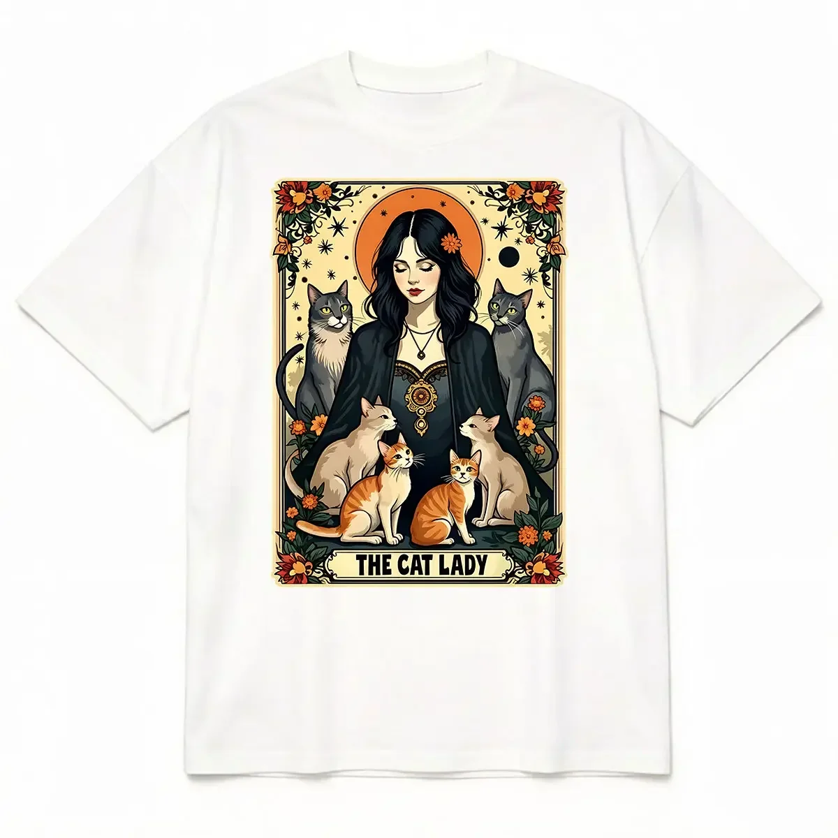 Unisex Koszulka z kartą tarota – Undershirt Crew Neck recenzja i cena